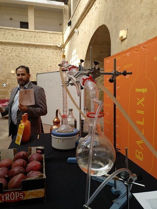 Máster Class de Ginebra en la Escuela de hostelería Castillo del Marqués master class ginebra, castillo del marques, gin ballix, frutas trops, escuela de hosteria, ies maria zambrano,